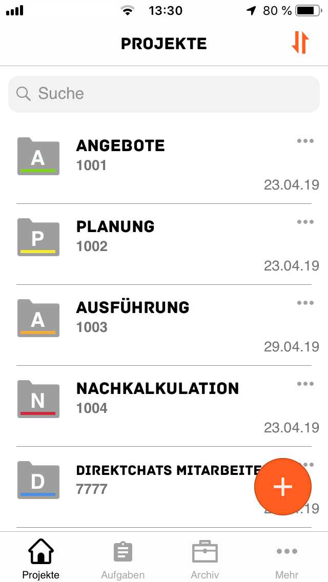 Der Unterschied zwischen Projektordnern & Ordnern in der Dateiablage ...
